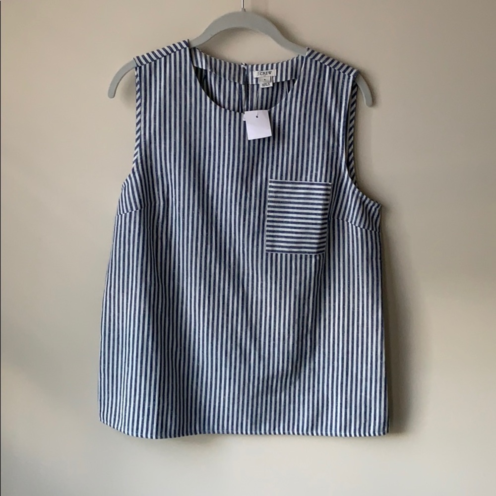 NWT size 8 J.crew striped top